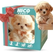 2025 New Robot Dog, Robot Puppy That Acts Like A Real Puppy, Nicoo - My Realistic RoboticPuppy, Nico DogRobot for Adults, Ai Nicco RobotDog - Walking, Barking, Tail Wagging (Bichon Frise)